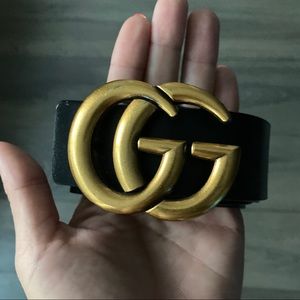 Black Gucci Belt (Faux)